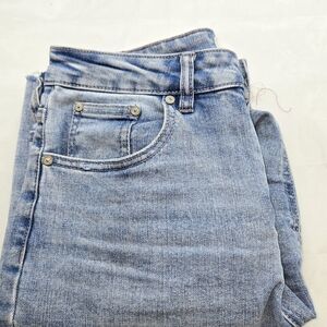 Oat New York Light Blue Straight Leg Jeans Size 6/28